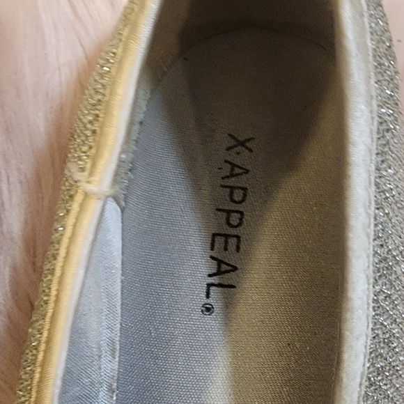 Xappeal women's glitter ballet flat shoes size 9 - Picture 10 of 11